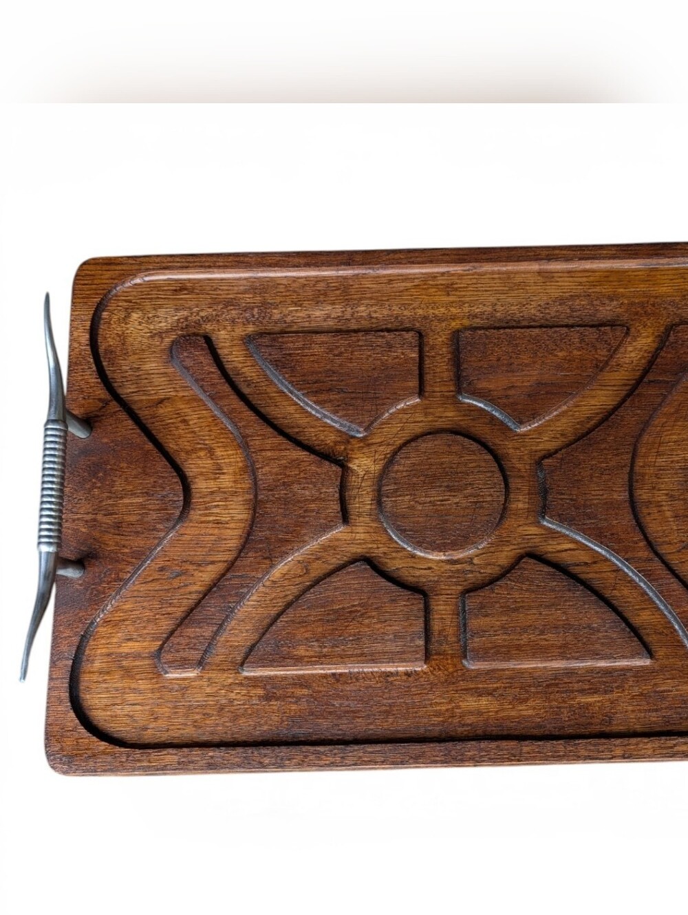 Handmade Texas Longhorn Steak Tray Serving Tray 14" X 21"
